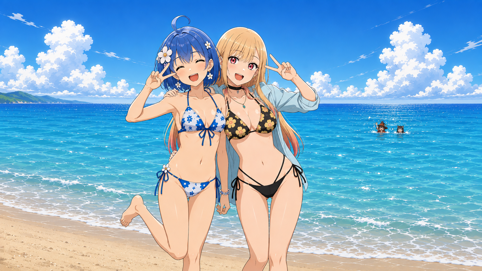 Pommi Beach Scene